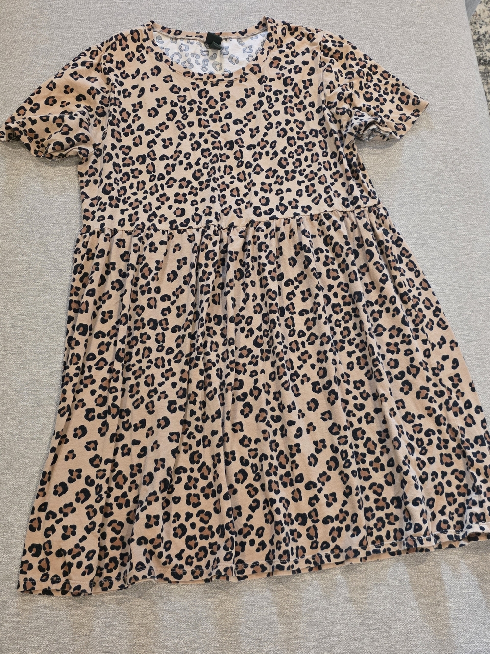 wild fable Leopard Print Mini Dress in Tan and Black